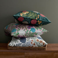 Zinnia Floral Classic Smooth Sateen Duvet Cover - Ivory, Full/Queen,Ivory