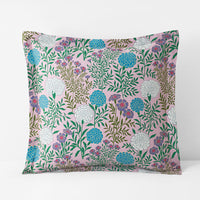Zinnia Floral Classic Smooth Sateen Sham - Blush, Euro,Blush
