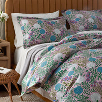 Zinnia Floral Classic Smooth Sateen Sham - Blush, Standard,Blush