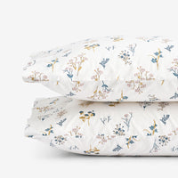 Blooming Bouquet Garment Washed Cotton Percale Pillowcase Set - Multi, Standard,Multi