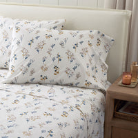 Blooming Bouquet Garment Washed Cotton Percale Pillowcase Set - Multi, Standard,Multi
