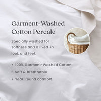 Blooming Bouquet Garment Washed Cotton Percale Bed Sheet Set - Multi, Twin,Multi