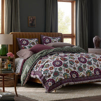 Nora Classic Cool Cotton Percale Reversible Sham - Multi, Standard,Multi