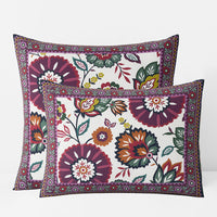 Nora Classic Cool Cotton Percale Reversible Sham - Multi, Standard,Multi