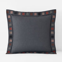 Ashton Sham - Charcoal, Euro,Charcoal