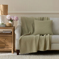 Chevron Texture Throw - Green Mist,Green Mist