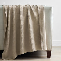 Chevron Texture Throw - Natural,Natural