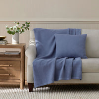 Woven Throw - Blue,Blue