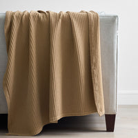 Woven Throw - Caramel,Caramel