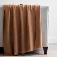 Woven Lattice Throw - Clay,Clay