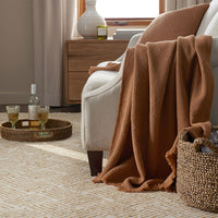 Woven Lattice Throw - Clay,Clay