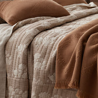 Woven Lattice Throw - Clay,Clay