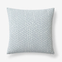 Geometric Texture Decorative Square Pillow Cover - Blue, 20 in. x 20 in.,Blue