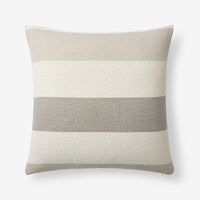 Stripe Texture Decorative Square Pillow Cover - Natural, 20 in. x 20 in.,Natural
