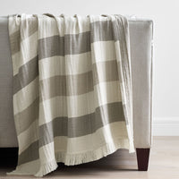 Stripe Texture Throw - Natural,Natural