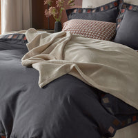 Waffle Stripe Blanket - Beige, King/Cal. King,Beige