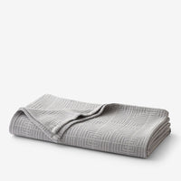 Square Maze Blanket - Blue Stone, Twin/Twin XL,Blue Stone