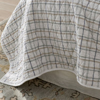 Alerie Yarn-Dyed Plaid Quilt - Parchment, Twin/Twin XL,Parchment