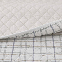 Alerie Yarn-Dyed Plaid Quilt - Parchment, Twin/Twin XL,Parchment