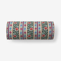 Nora Floral Stripe Decorative Bolster Pillow Cover - Multi, 8 in. x 20 in.,Multi