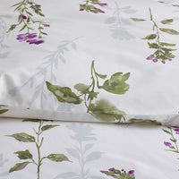 Iris Bloom Premium Smooth Wrinkle-Free Sateen Fitted Bed Sheet - Cream Multi, Twin,Cream Multi