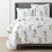 Iris Bloom Premium Smooth Wrinkle-Free Sateen Comforter - Cream Multi, Twin/Twin XL,Cream Multi
