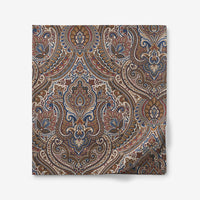 Royal Paisley Premium Smooth Wrinkle-Free Sateen Flat Bed Sheet - Copper, Twin/Twin XL,Copper