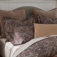 Royal Paisley Premium Smooth Wrinkle-Free Sateen Sham - Copper, Standard,Copper