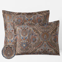 Royal Paisley Premium Smooth Wrinkle-Free Sateen Sham - Copper, Standard,Copper