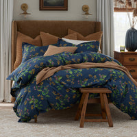 Galilea Floral Classic Smooth Sateen Comforter - Dark Teal, Twin/Twin XL,Dark Teal