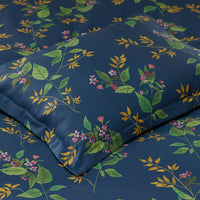 Galilea Floral Classic Smooth Sateen Comforter - Dark Teal, Twin/Twin XL,Dark Teal