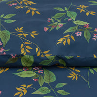 Galilea Floral Classic Smooth Sateen Comforter - Dark Teal, Twin/Twin XL,Dark Teal