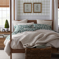 Deer Walk Classic Smooth Sateen Duvet Cover - Green Multi, Twin/Twin XL,Green Multi