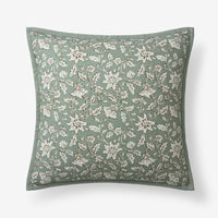 Joyous Garden Reversible Decorative Square Pillow Cover - Ivory Multi, 20 in. x 20 in.,Ivory Multi