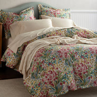 Classic Meadow Classic Smooth Sateen Sham - Cream Multi, Standard,Cream Multi