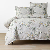 Garden Pheasant Duvet Cover - Ivory, Twin/Twin XL,Ivory