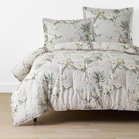 Garden Pheasant Comforter - Ivory, Twin/Twin XL,Ivory