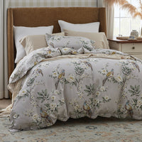Garden Pheasant Comforter - Ivory, Twin/Twin XL,Ivory