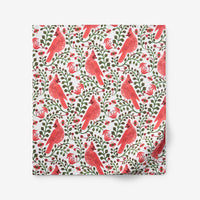 Cardinals Classic Cool Cotton Percale Flat Bed Sheet - Red, Twin/Twin XL,Red