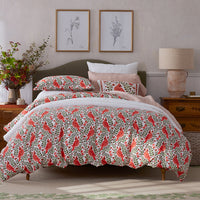 Cardinals Classic Cool Cotton Percale Pillowcase Set - Red, Standard,Red