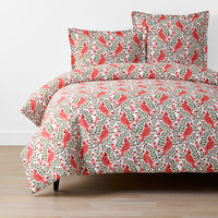 Cardinals Classic Cool Cotton Percale Duvet Cover - Red, Twin/Twin XL,Red