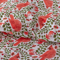 Cardinals Classic Cool Cotton Percale Duvet Cover - Red, Twin/Twin XL,Red