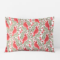 Cardinals Classic Cool Cotton Percale Sham - Red, Standard,Red