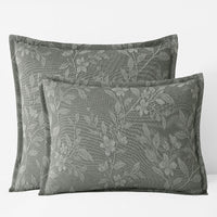 Celia Sham - Floral Green, Standard,Floral Green
