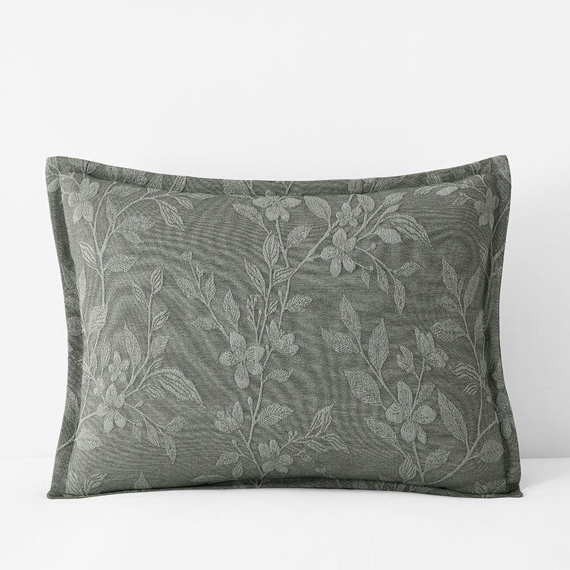 Celia Sham - Floral Green, Standard,Floral Green