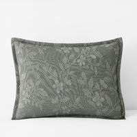 Celia Sham - Floral Green, Standard,Floral Green