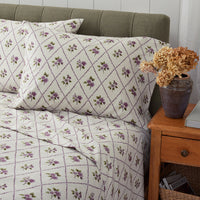 Peony Hydrangea Mini Classic Smooth Sateen Pillowcase Set - Natural, Standard,Natural