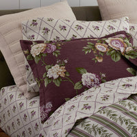 Peony Hydrangea Mini Classic Smooth Sateen Pillowcase Set - Natural, Standard,Natural