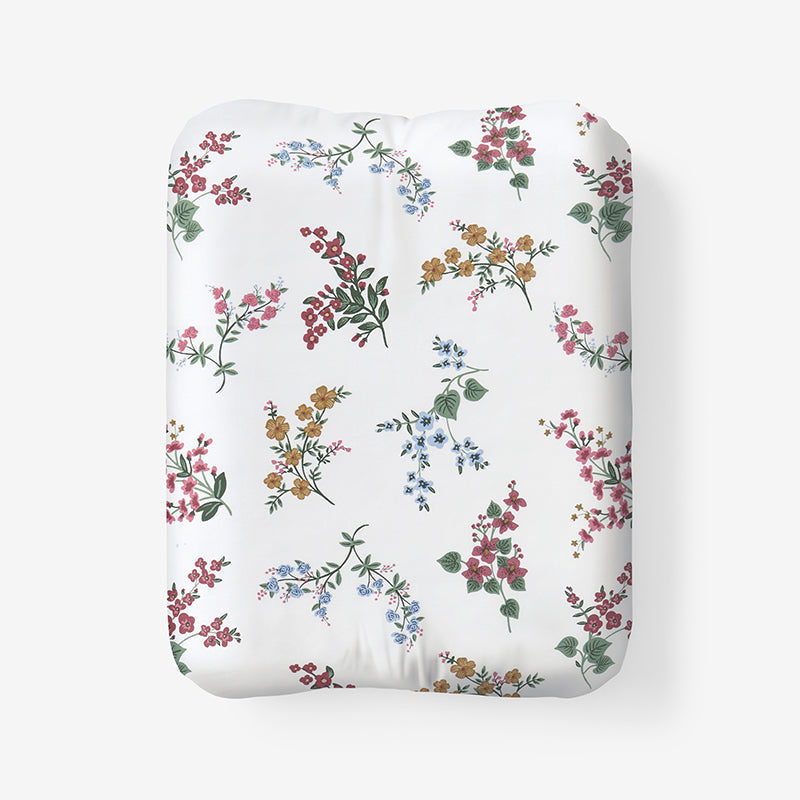 Amelia Classic Smooth Sateen Fitted Bed Sheet - Multi, Twin,Multi