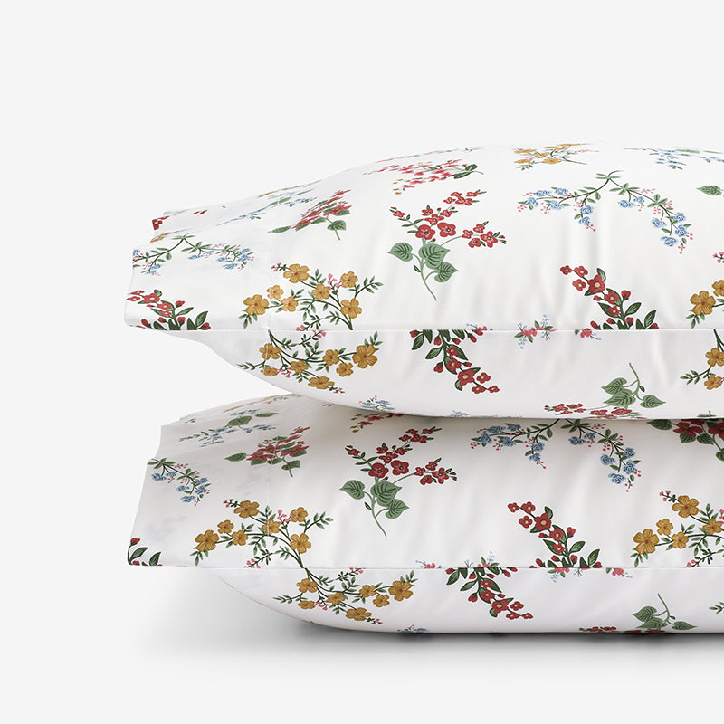 Amelia Classic Smooth Sateen Pillowcase Set - Multi, Standard,Multi